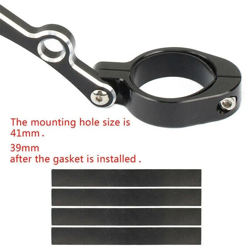 Front Headlight Turn Light Mount Holder Bracket for Motorcycle 39/41mm Fork