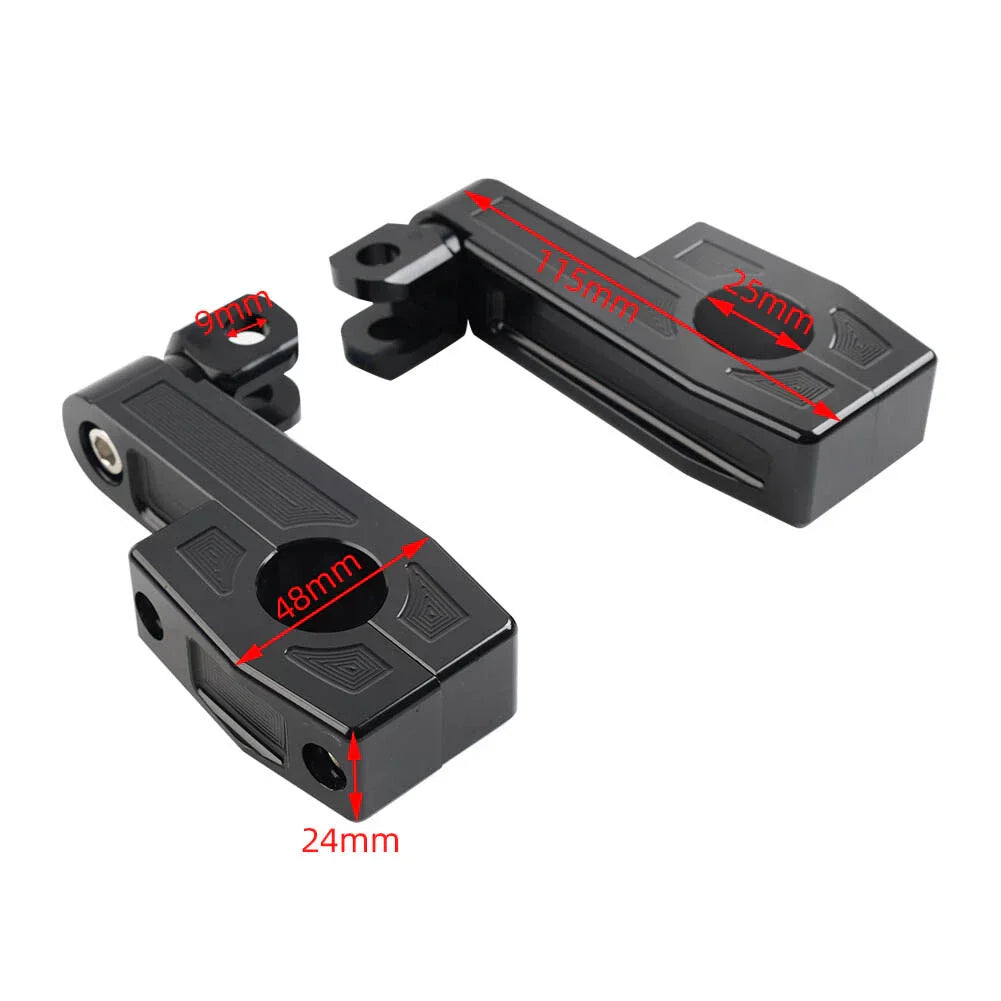 25MM Highway Crash Bar Mount Footpegs Clamp Bracket for Harley