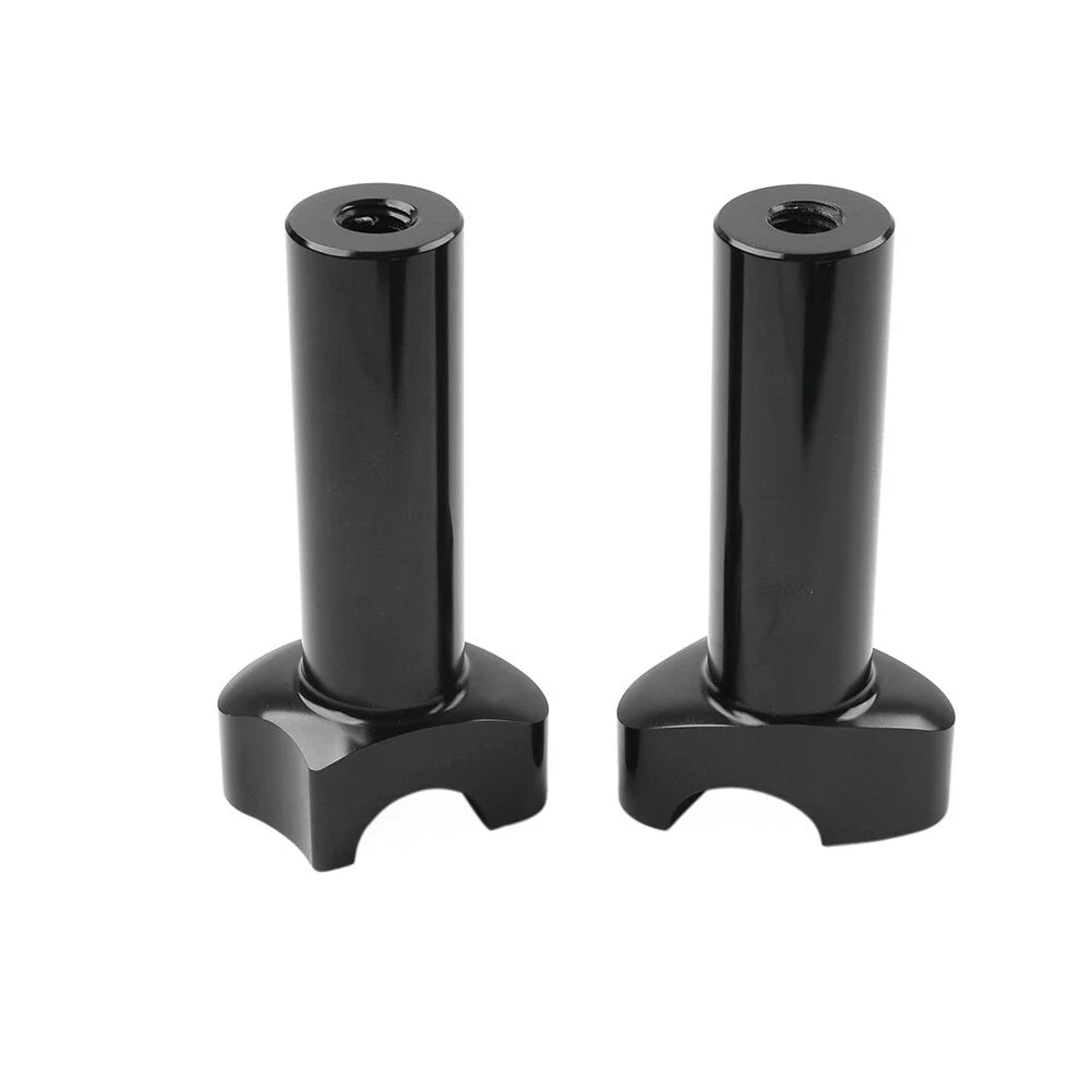 4.5" Black Straight Handlebar Risers for Harley Dyna Sportster Softail