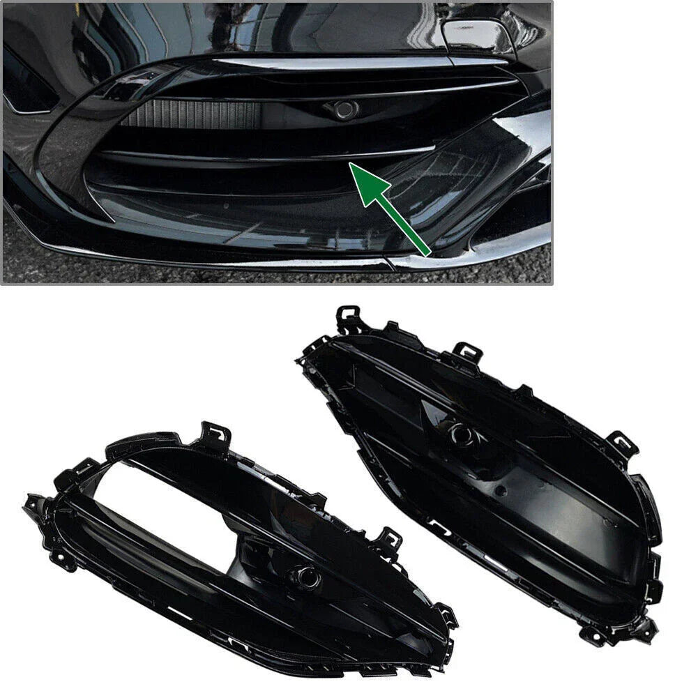 Front Bumper Fog Lamp Grille for Mercedes Benz A-Class (2016-2018)