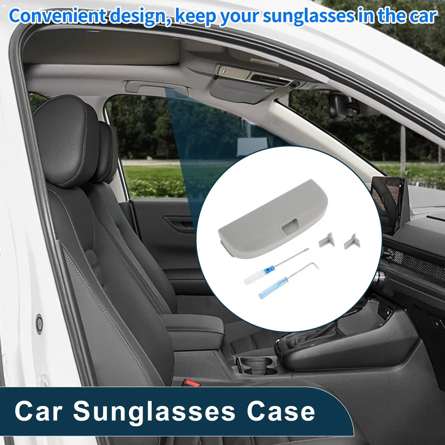 Sunglasses Case for Mercedes-Benz E Class Eyeglasses Holder (2017-2023)