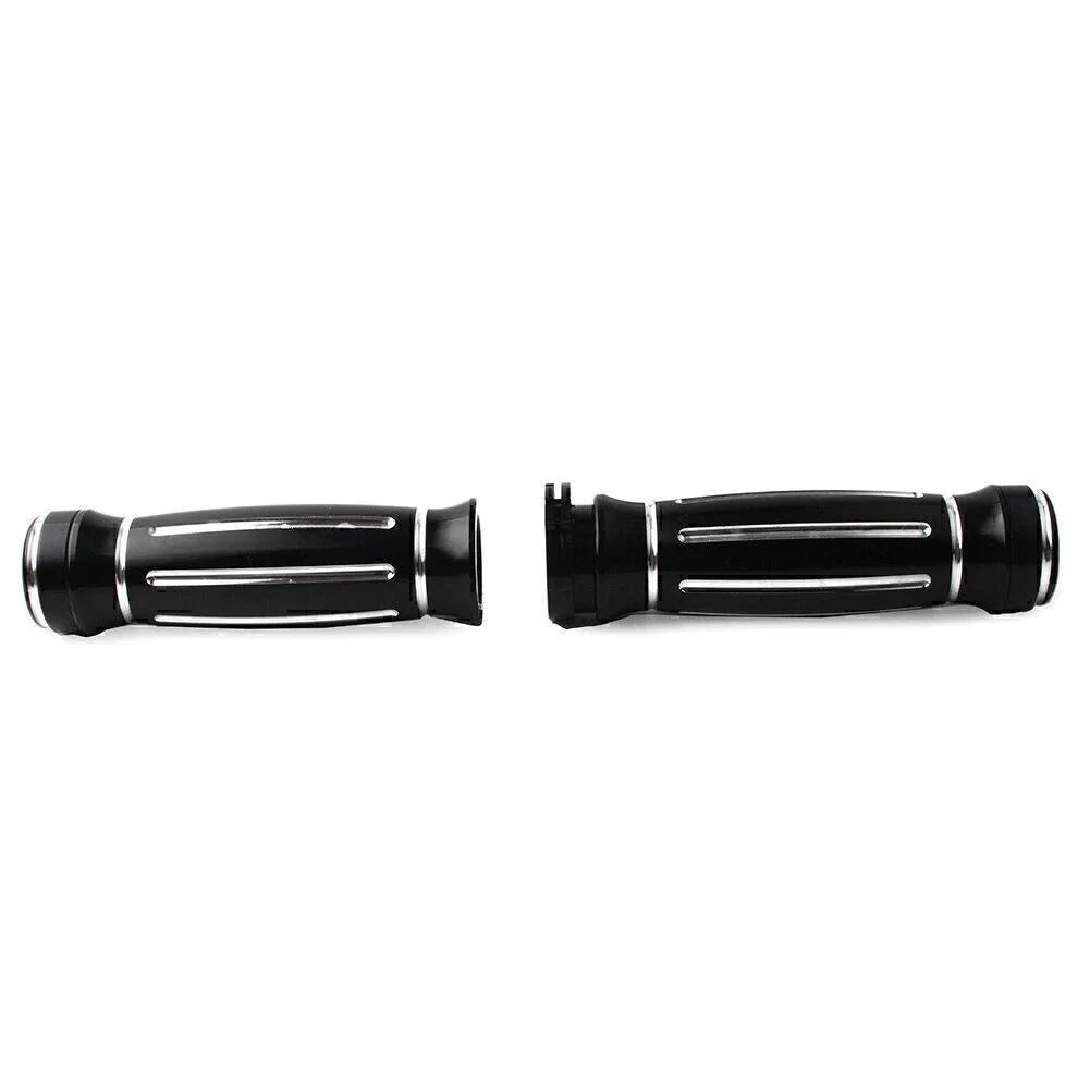 1" CNC Handle Bar Hand Grips for Harley Touring