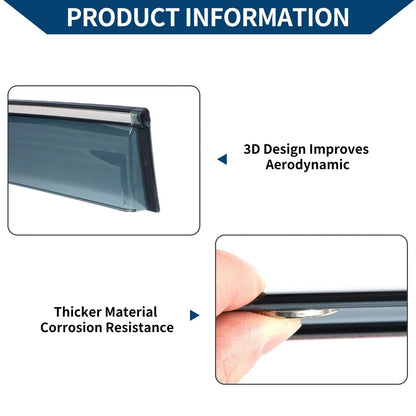 Car Window Deflectors for Hyundai Tucson Side Window Vent Visors (2010-2015)