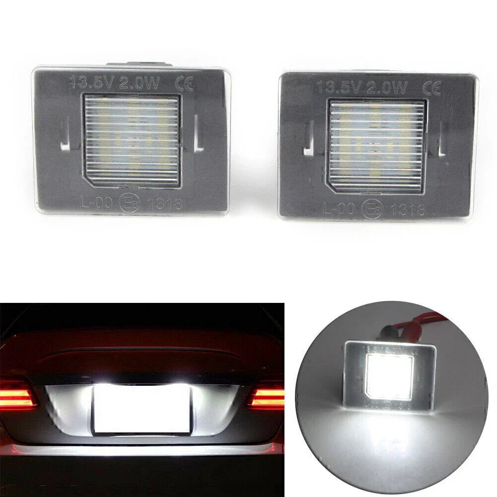 LED License Plate Lights for Mercedes GL ML GLK GLA GLC GLE Class (2010-2023)