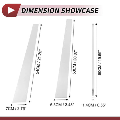 6 Pcs Chrome Silver Door Pillar Window Trim for Lexus LX (1998-2007)