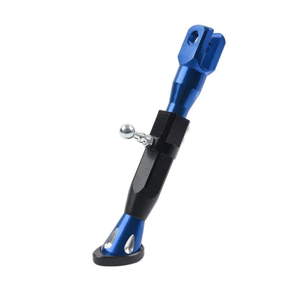 Adjustable Kickstand Foot for Motorcycle Universal Side Support - Blue