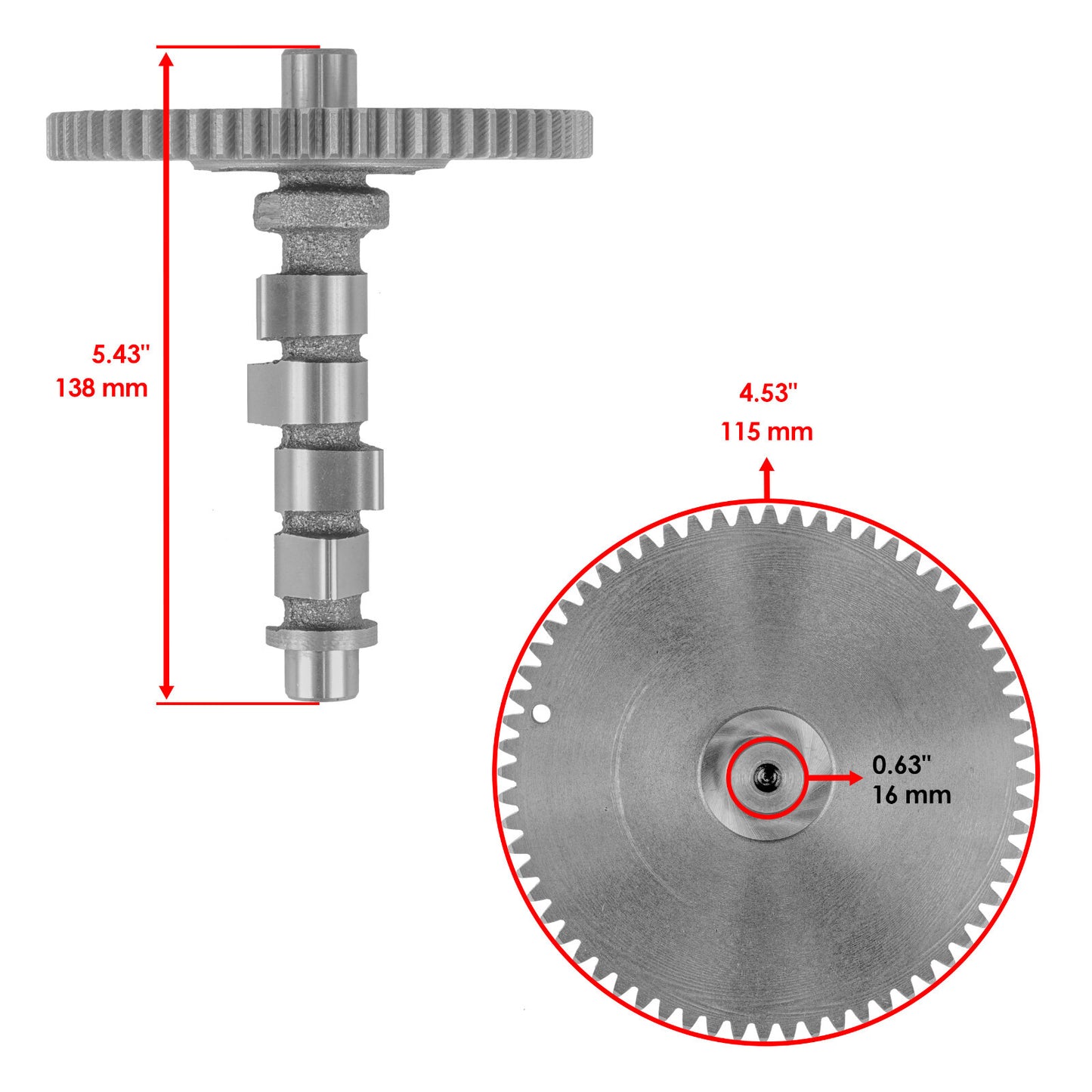 Camshaft Assembly Replacement for John Deere FD620D F911 2500 425 455 (2005–2015)