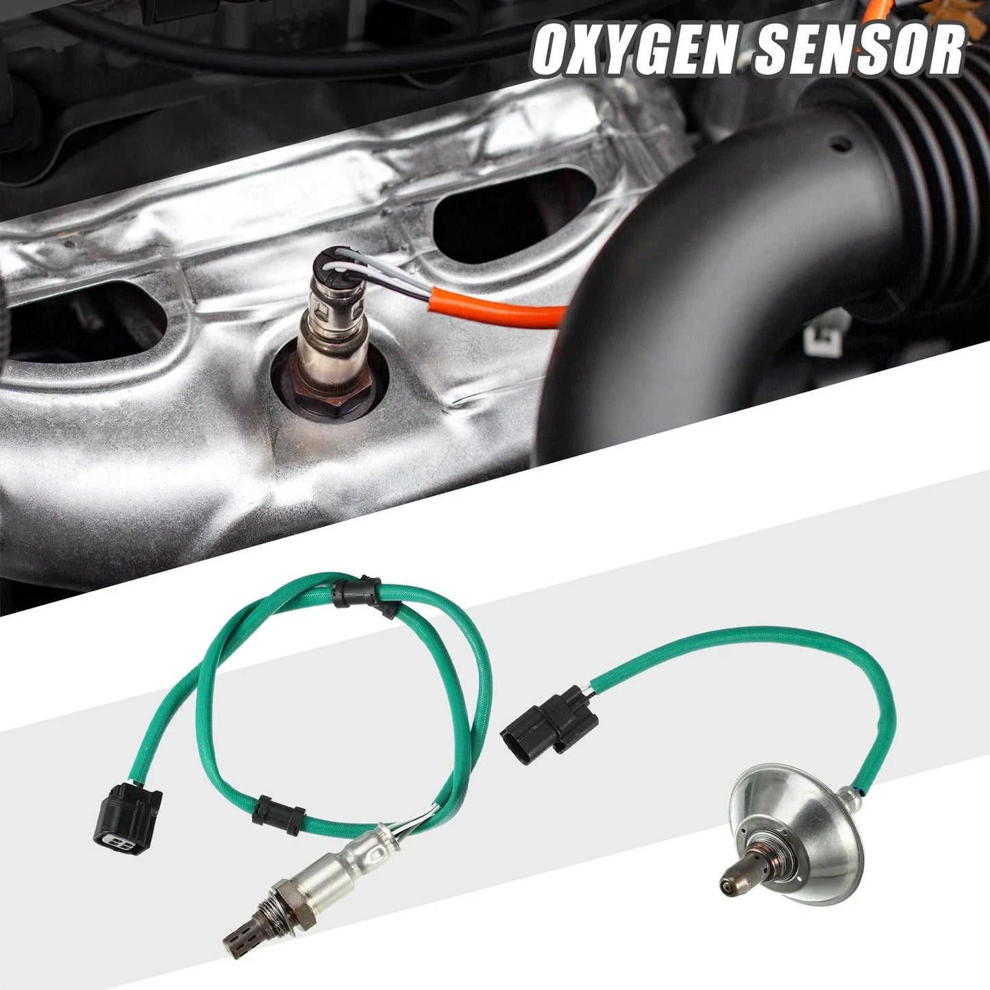 2 x O2 Oxygen Sensors for Honda Fit L4 1.5L (2009-2010)