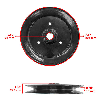 Deck Spindle Pulley 60 Inch Replacement for Exmark Lazer Z E-Series (E1)