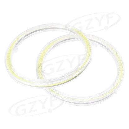 80mm 12V-24V Angel Eyes COB Halo Ring LED Headlight Bulbs for Car