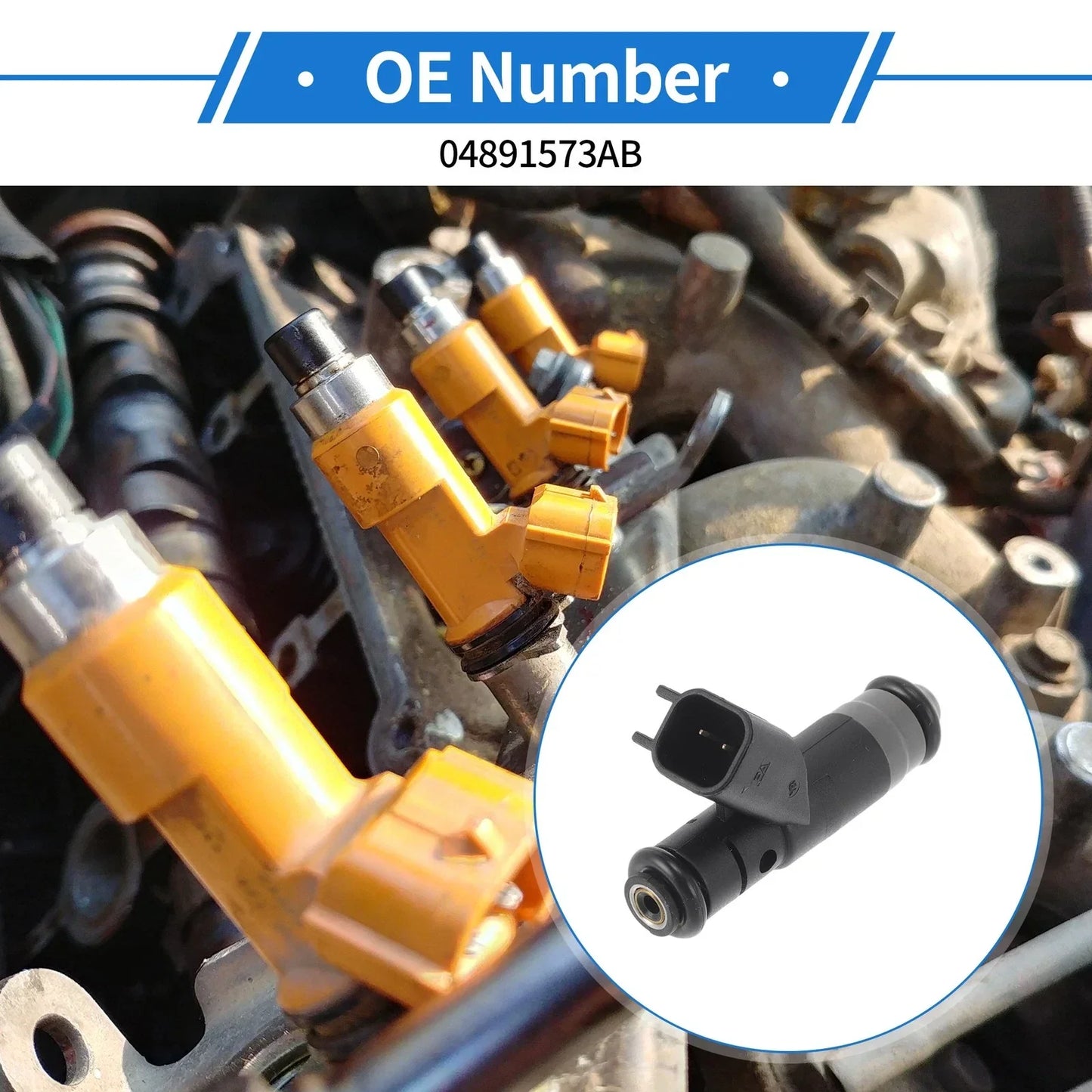 Fuel Injector for Dodge Neon L4 2.0L SOHC (2004-2005) - 1 x No.04891573AB