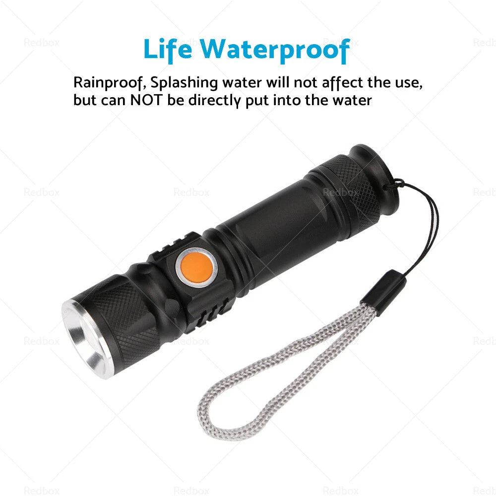 Rechargeable Waterproof LED Flashlight Torch for Various Models