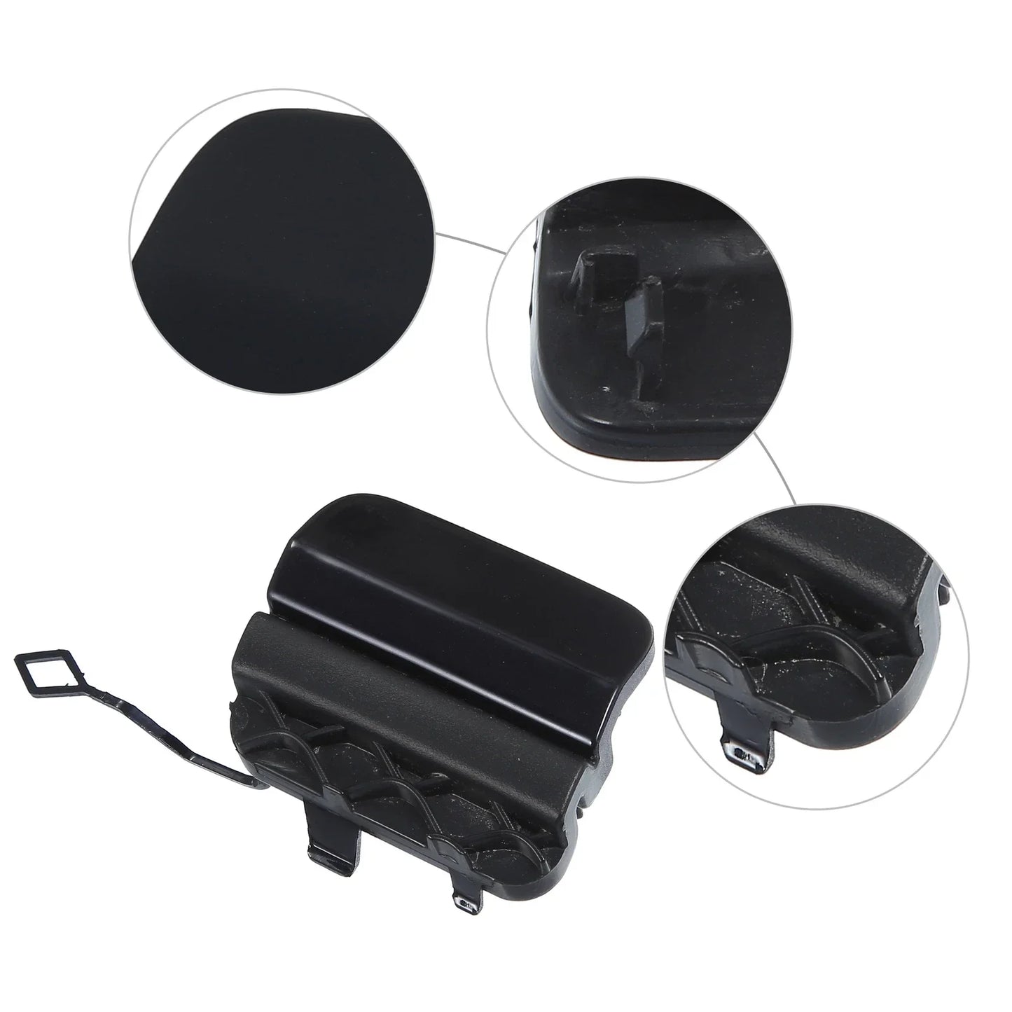 Rear Bumper Tow Hook Eye Hole Cover for Mercedes-Benz W205 Sedan (2015-2020)