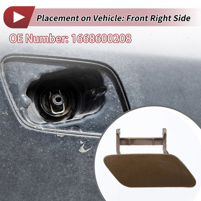 Front Right Washer Nozzle Cover for Mercedes-Benz ML350 (2012-2015) 1 x Brown