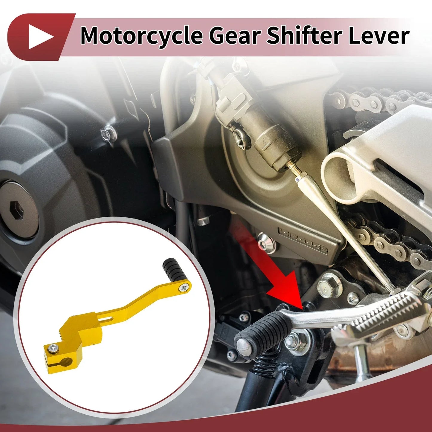Folding Motorcycle Gear Shifter Lever for Honda CRF250 (2014-2023)
