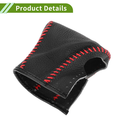 Car Gear Shift Knob Cover for Lexus ES300h 2018-2023 Pebbled Black Red