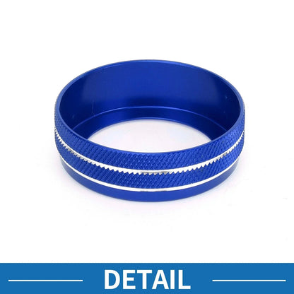AC Climate Heater Switch Knob Cover Ring for Hyundai Elantra (2021-2024) 2 x Blue
