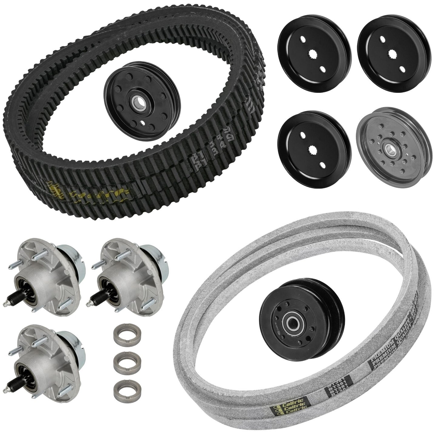 Deck Spindle Pulley Belt Replacement for John Deere GX335 GX345 GX355 (48")