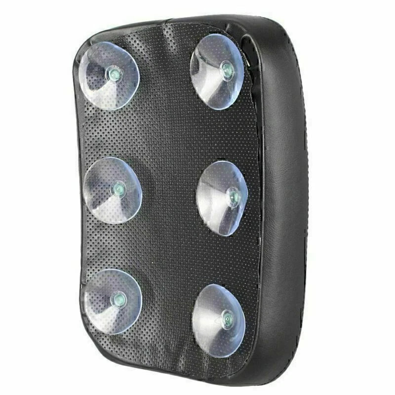 Universal Rear Seat Leather Pillion Pad w/ 6 Suction Cups for Harley