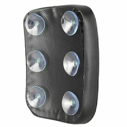 Universal Rear Seat Leather Pillion Pad w/ 6 Suction Cups for Harley