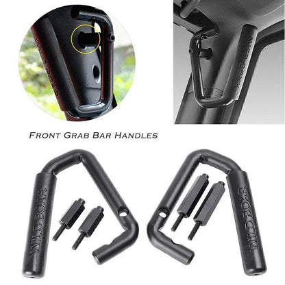 Textured Front Grab Bar Handles for Jeep Wrangler JK/JKU (2007-2017)