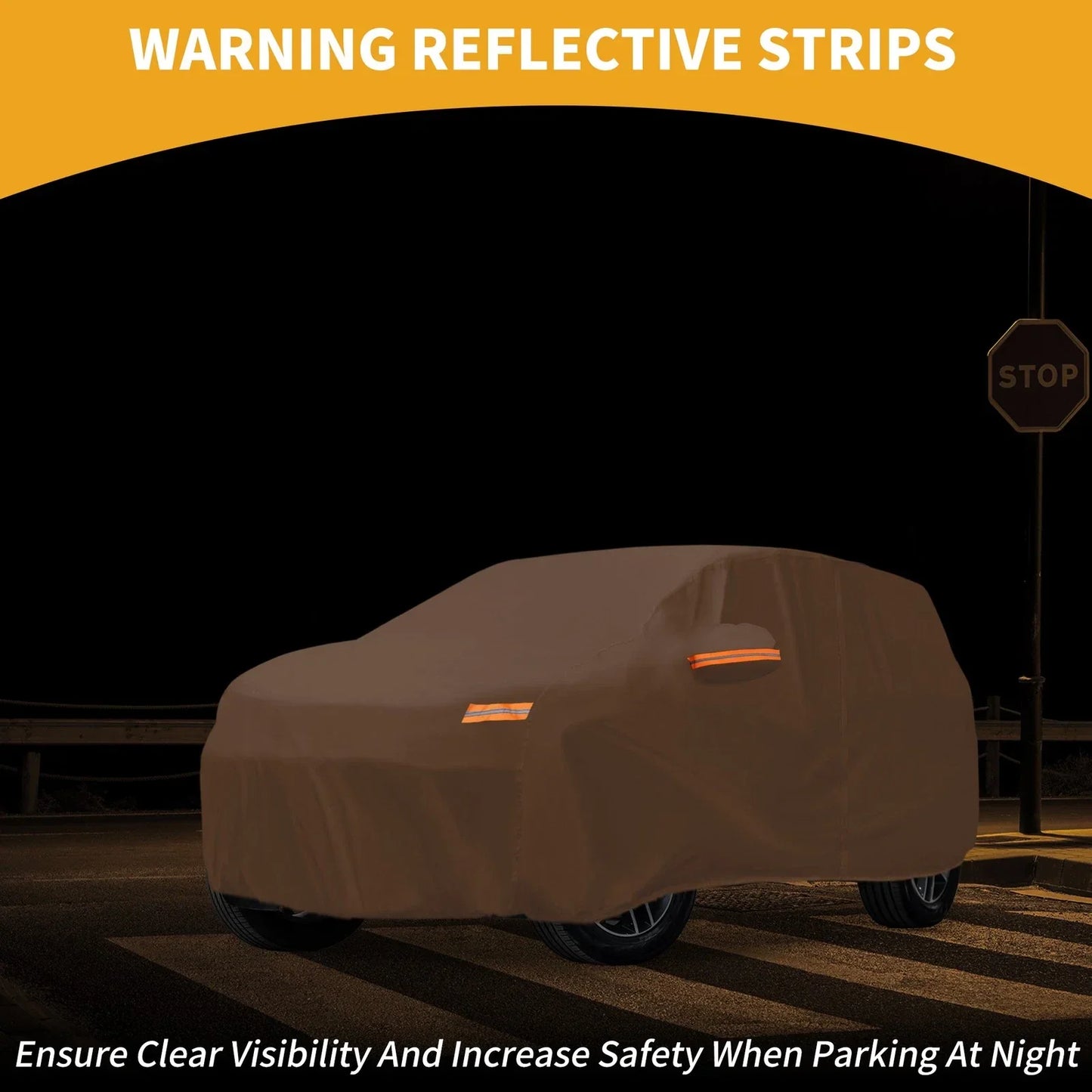 Waterproof All Weather Car Cover for Lexus UX (2019-2023) - 210D-PU, Orange