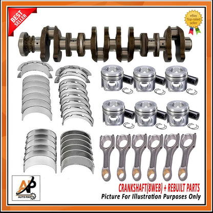 Crankshaft with Engine Rebuild Kit for BMW X3 X4 X5 X6 (2010–2020)