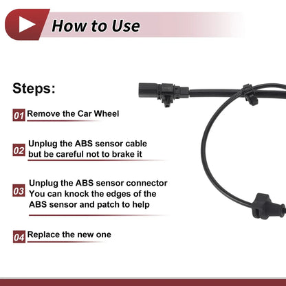 ABS Wheel Speed Sensor for Honda GIENIA GJ6 (2016-2023) Rear Left