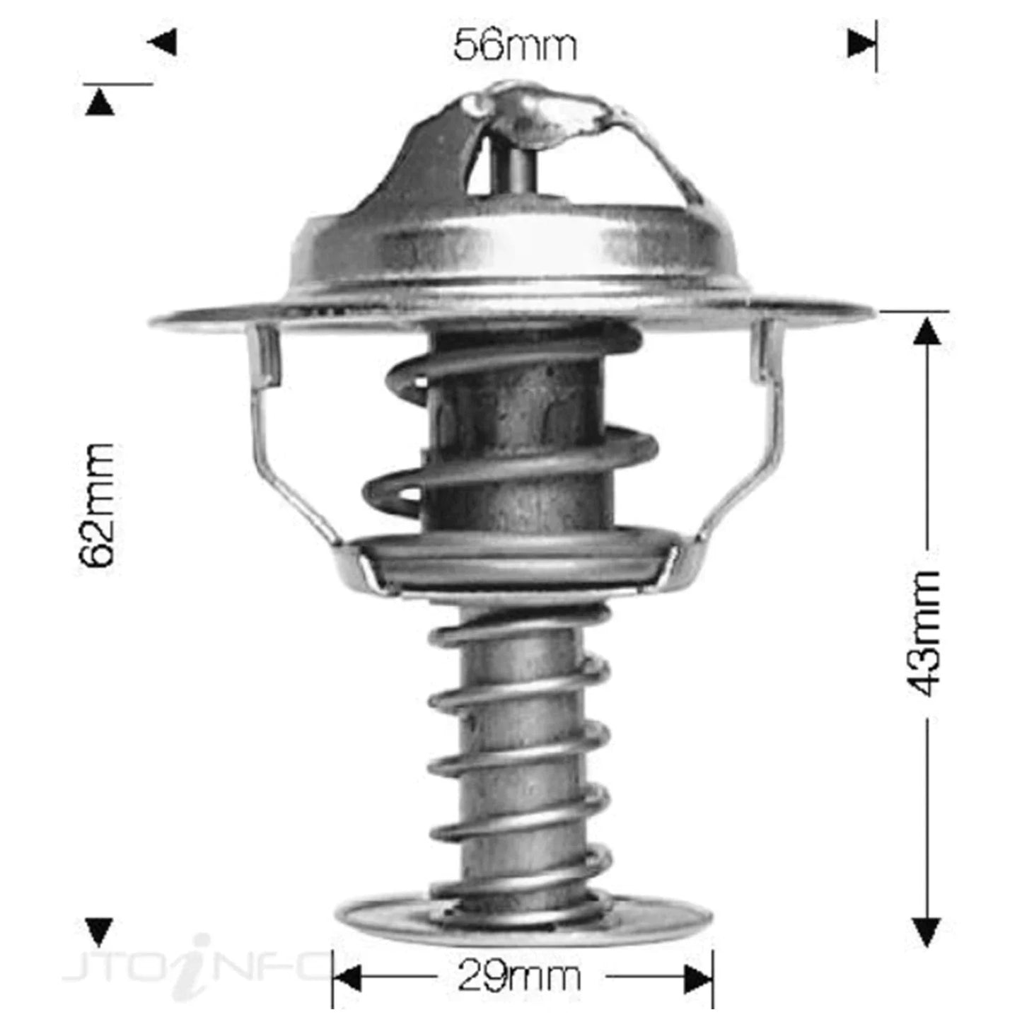 Dayco Thermostat for Toyota MR2 ZZW30 1.8L 4cyl (2000-2005)