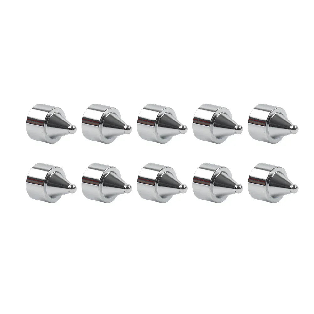 10 x Head Bolt Cover Spike Caps for Harley Road King, Dyna
