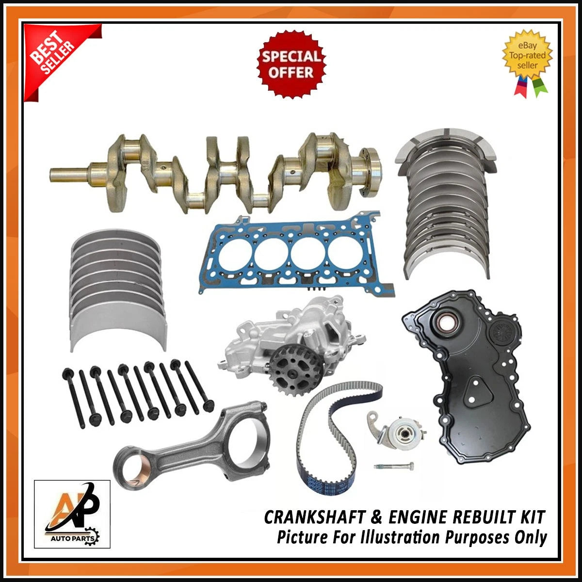 Crankshaft and Engine Rebuild Kit for Ford Transit Custom 2.0 EcoBlue (2017–2023)