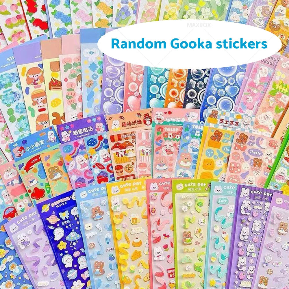 Cute Cartoon DIY Disc Sticker for Girl Student Handbook Gift
