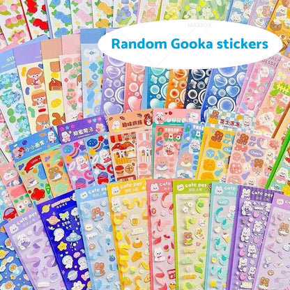 Cute Cartoon DIY Disc Sticker for Girl Student Handbook Gift