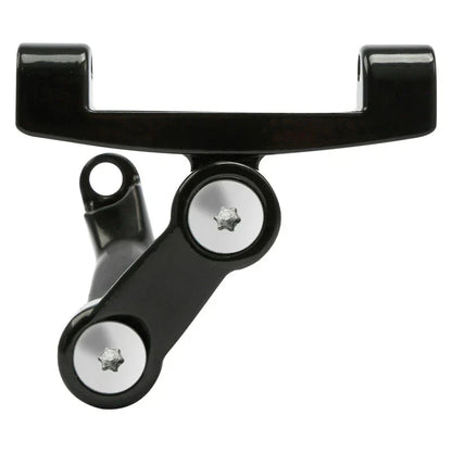 Chrome/Blk Passenger Adjustable Footboard Mount for Harley Touring (1993-2025)