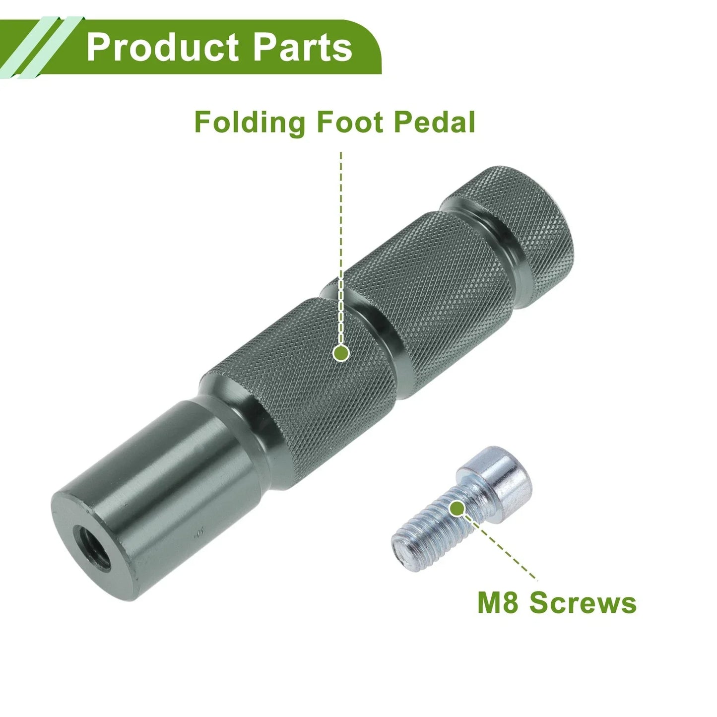 Motorcycle Foot Pegs for Honda Grom MSX125 2013-2020 Aluminum Alloy Gray