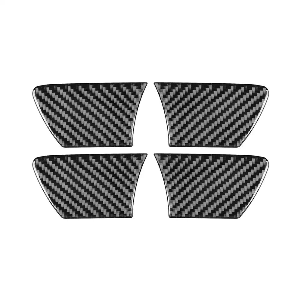 4Pcs Carbon Fiber Inside Door Bowl Cover Trim for Toyota Hilux (2015-2021)