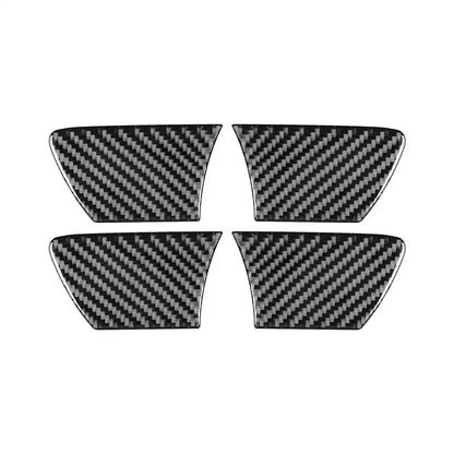4Pcs Carbon Fiber Inside Door Bowl Cover Trim for Toyota Hilux (2015-2021)