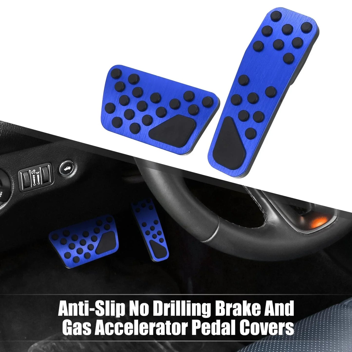 Anti-Slip Brake & Gas Pedal Cover Kit for Dodge Chrysler