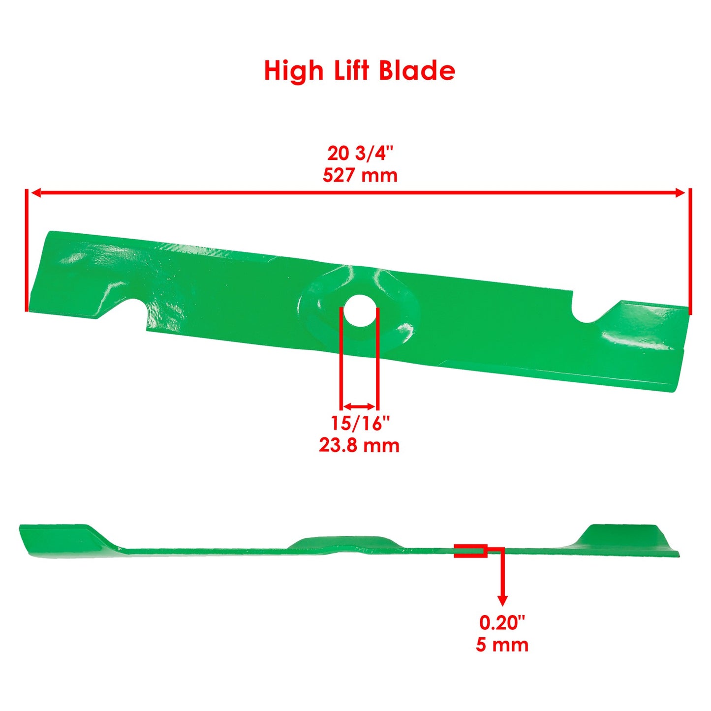 Deck Blade with Bolt Replacement for Exmark 60 Inch (2000–2019)