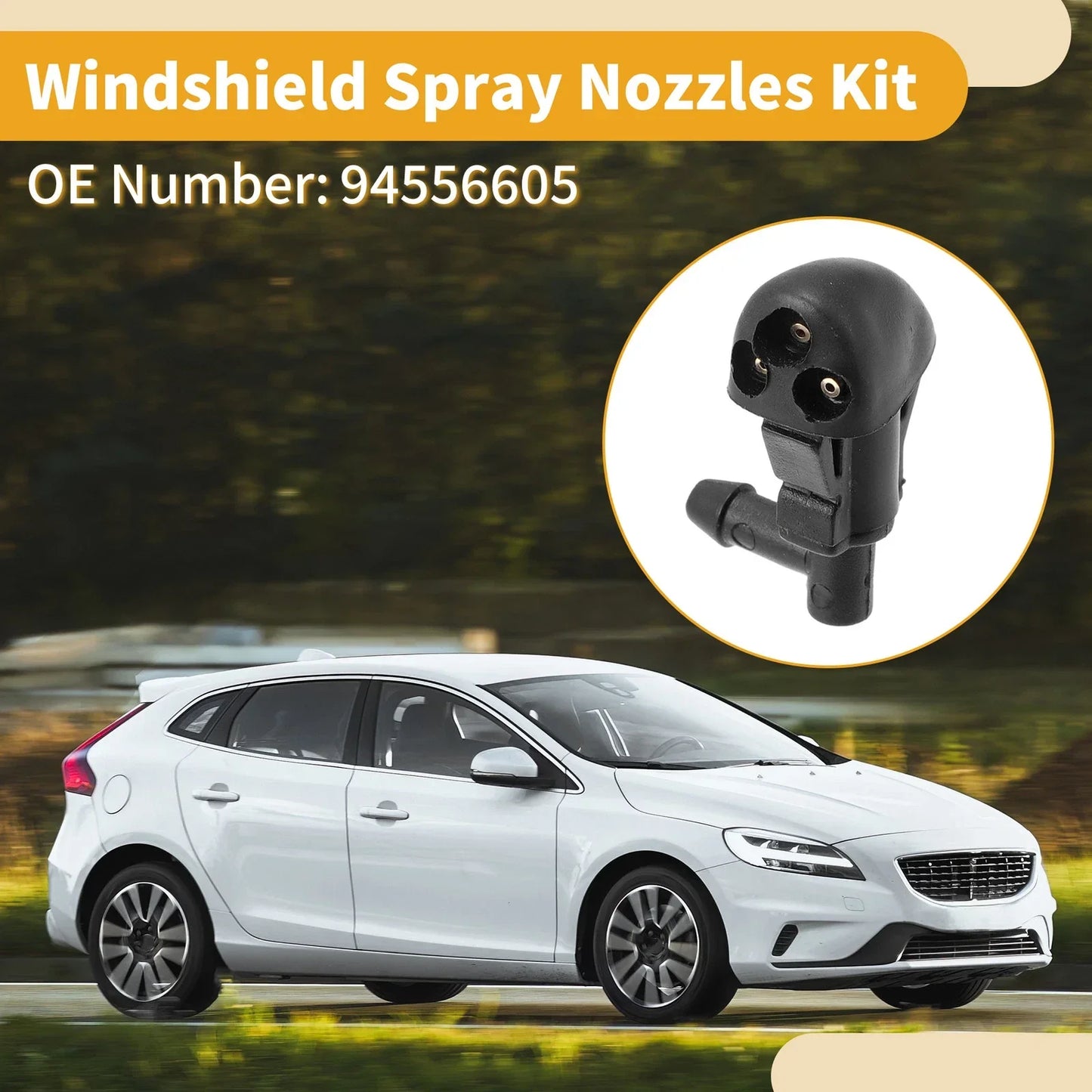 Windshield Washer Nozzle Kit for Chevrolet Cruze (2009-2014)