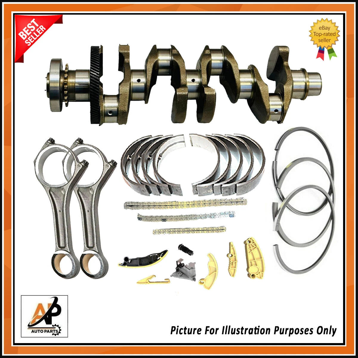 Crankshaft and Rebuild Parts Replacement for Jaguar Land Rover 2.0D (2001–2019)