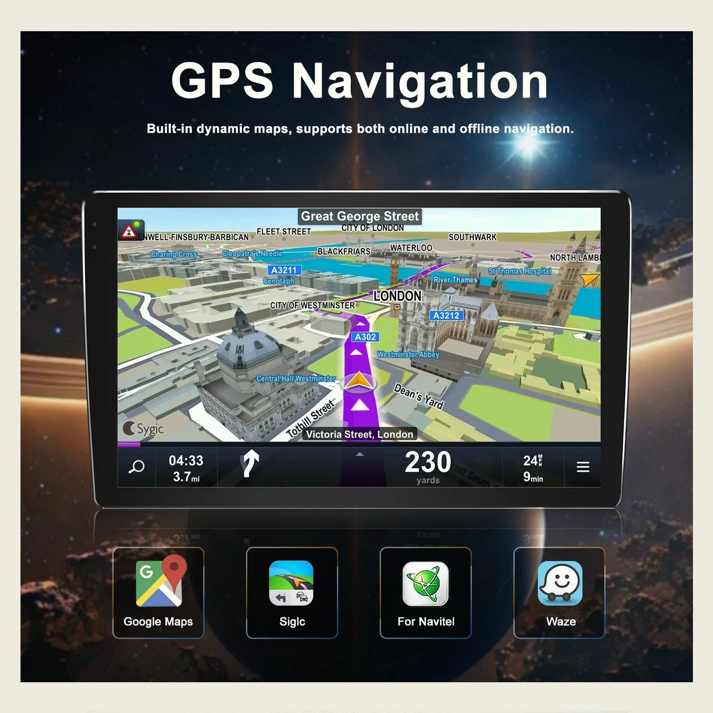 9" Wireless Carplay Android Upgrade Kit for Honda Jazz (Fit) 2014-2019