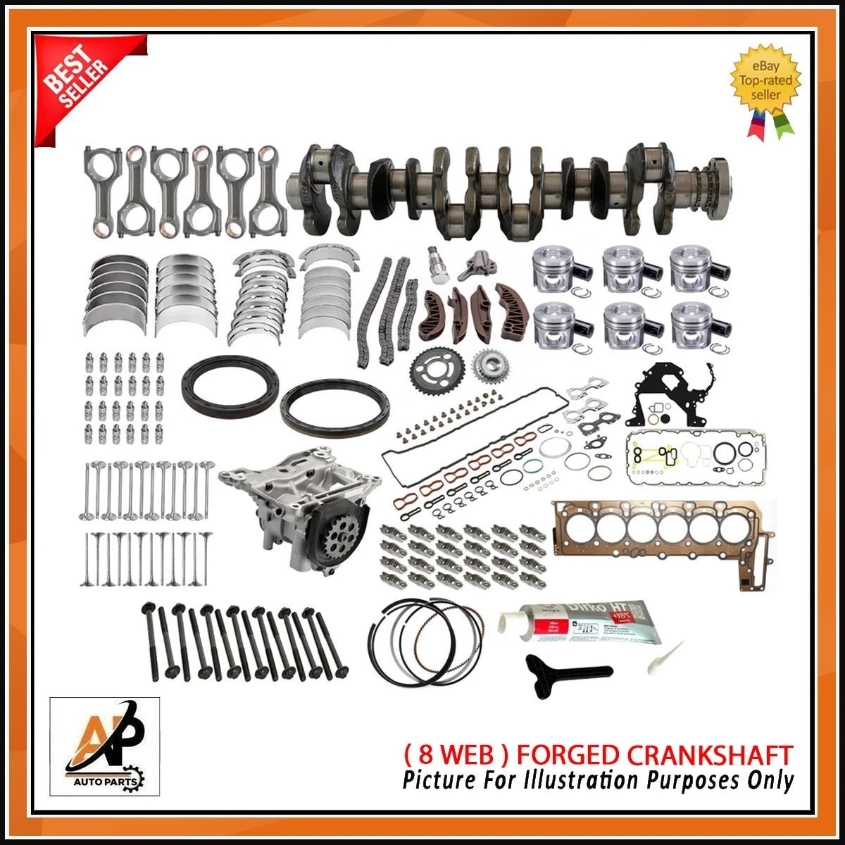 Crankshaft for BMW 3.0 N57 Diesel Engine Rebuild (2009–2019)