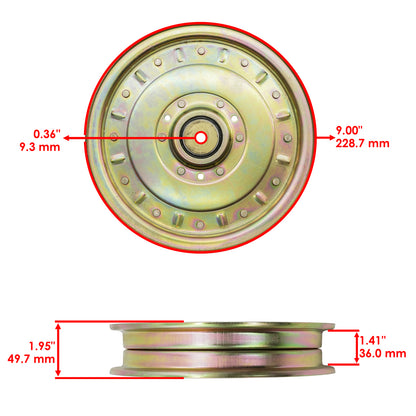 Deck Idler Pulley Replacement for Exmark 48 52 60 72 Lazer Z (1999–2007)