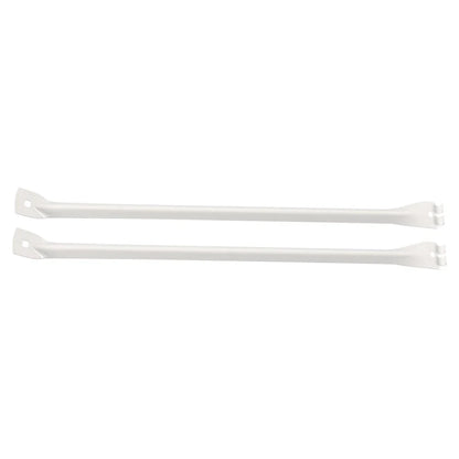 White Metal Support Brackets for 12" Wire Shelving