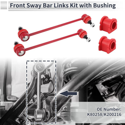 Front Stabilizer Bar Links 2 x Pcs Bushing for Jeep Patriot (2007-2017)