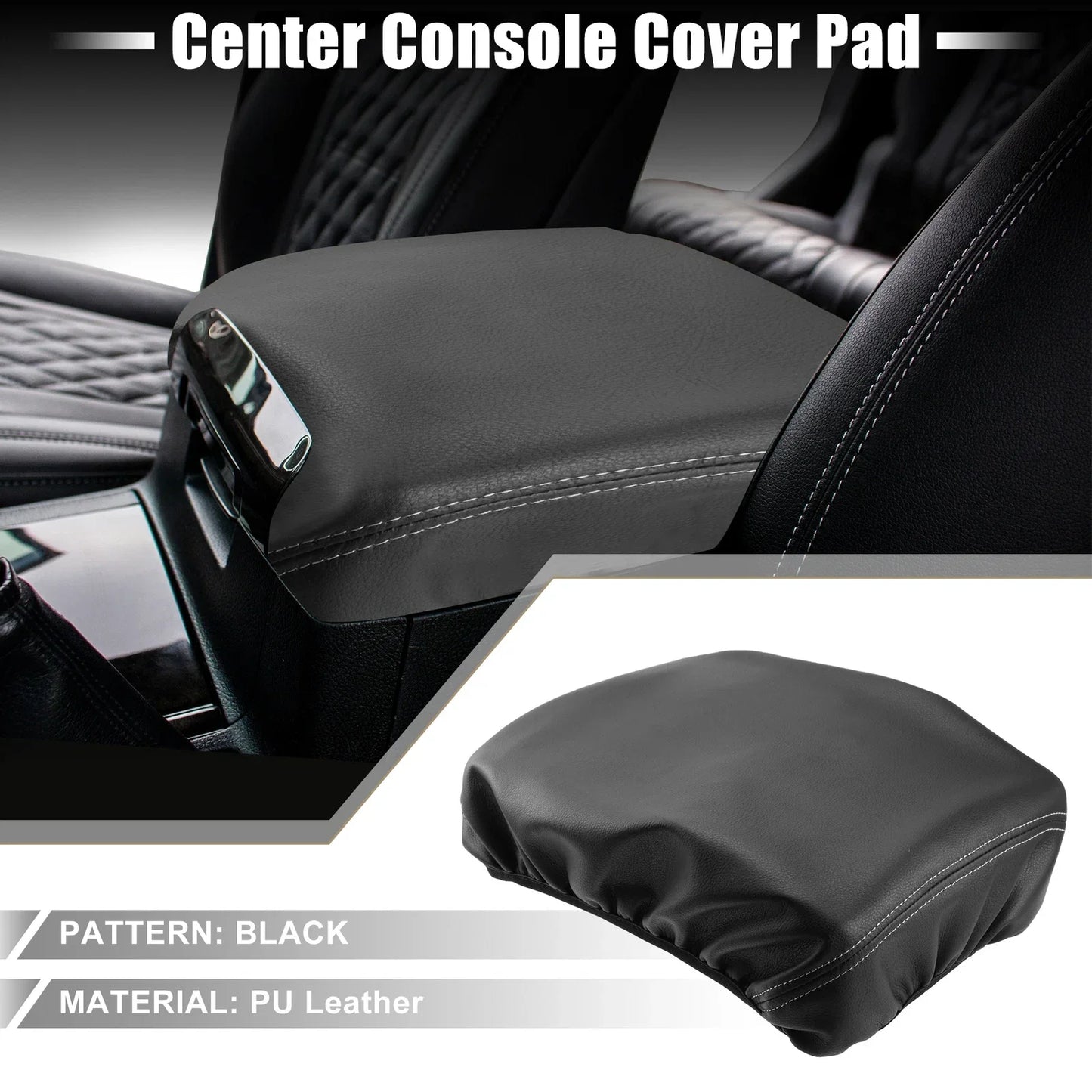 Car Center Console Armrest Cover for Dodge Ram 1500 2500 3500 (2019-2022)