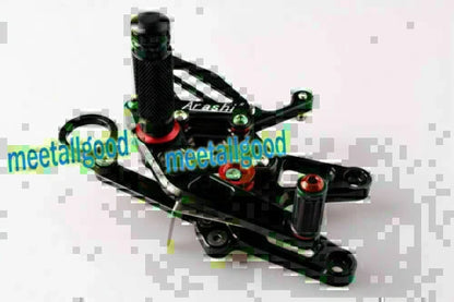 Black Rearset Foot Pegs for BMW S1000RR (2010-2013) - 1 Pair