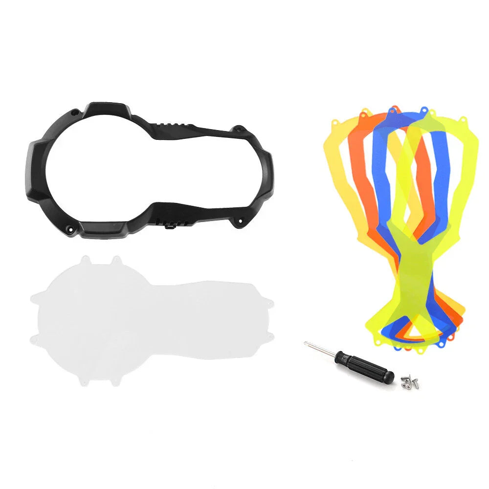 Motorcycle Headlight Protector Shield 4 x Color Lens for BMW R1200GS R1250GS