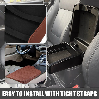 Car Center Console Armrest Cover for Hyundai Palisade (2020-2023) Brown